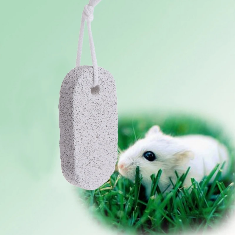 Durable Hamster Chew Toy Lava Stone Teeth Grinding Toys Mineral Stone for Hamsters Chinchillas Rabbits Small Pet Animals
