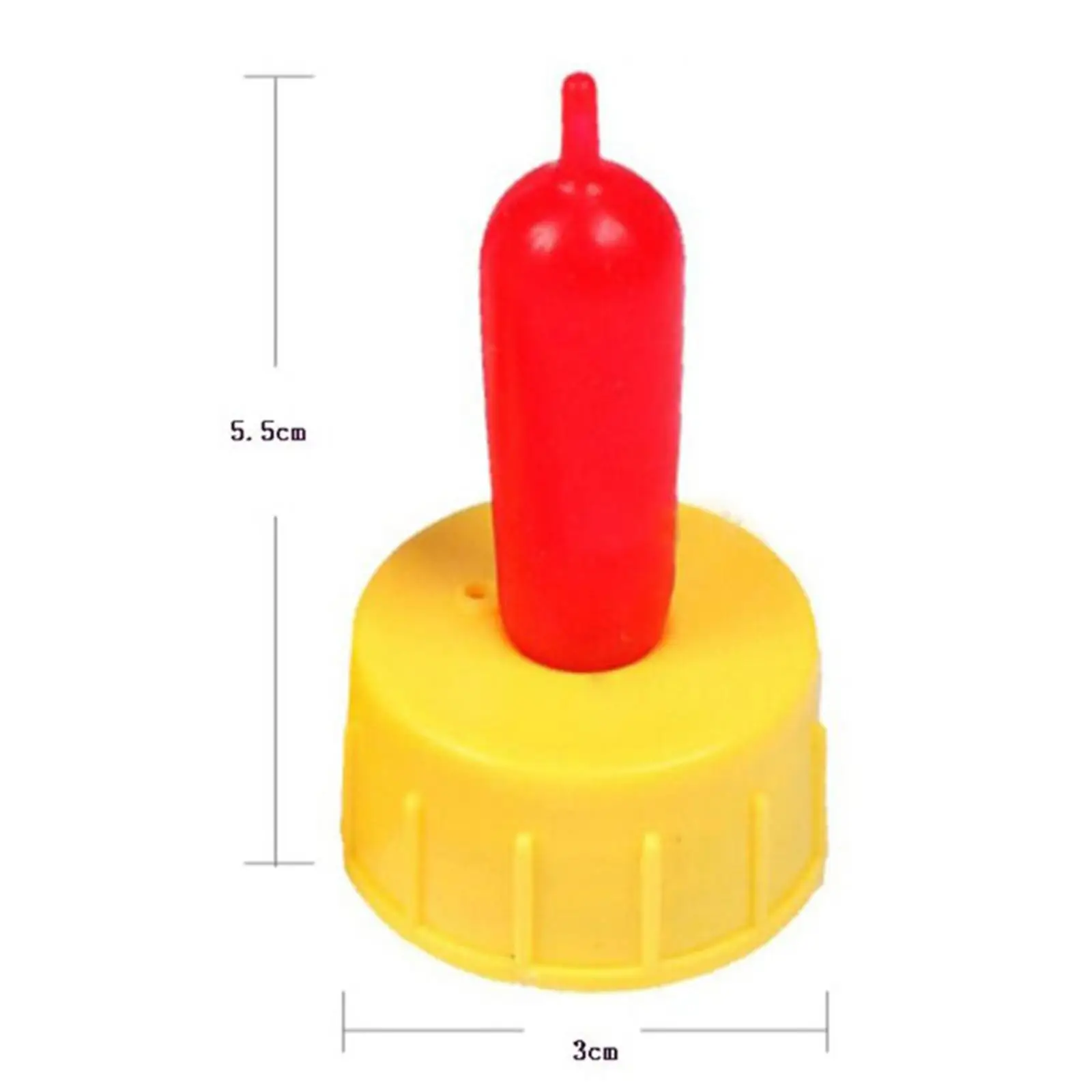 Lamb Teat Feeder Feeding Kid soft drink Bottle Topper Farm Screw on Nipple 1.7cm Length Easily screws on most bottles