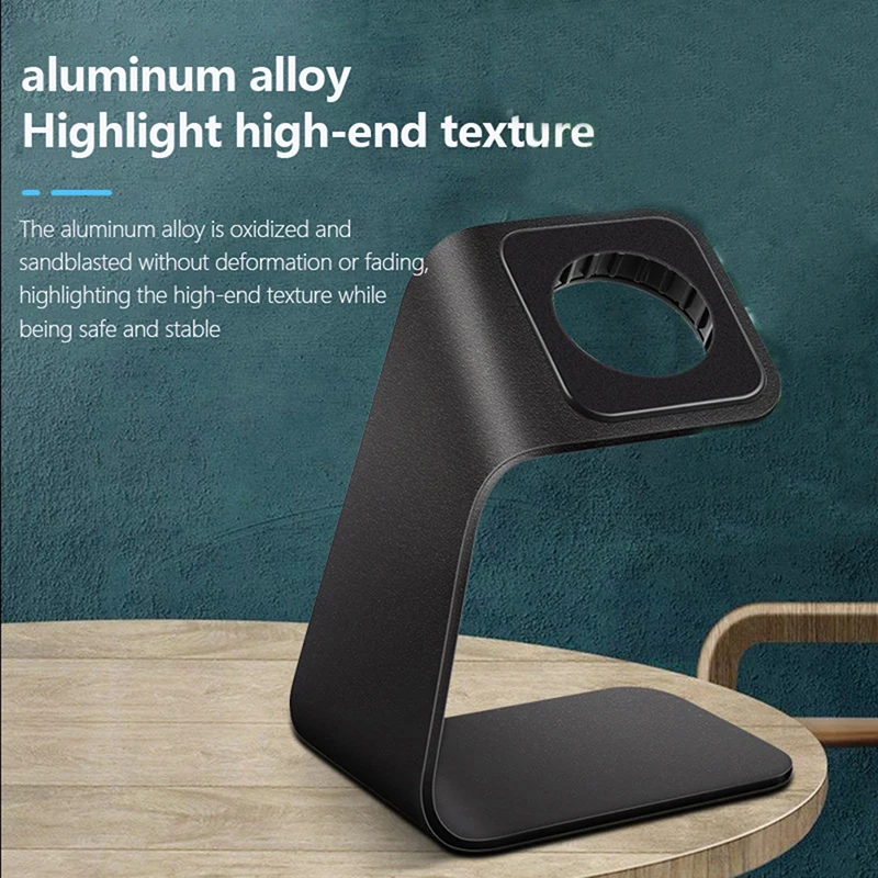 1Pc Aluminum Alloy Charger Stand Holder for Watch Bracket Charging Cradle Stand for Watch Charger Holders Dock Station image 3
