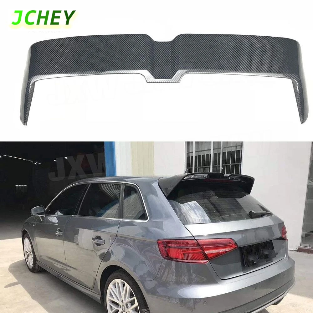 

JCHEY Carbon Fiber & FRP Rear Roof Spoiler Window Wing For Audi A3 S3 RS3 8V Hatchback 4 Door 2014 2015 2016 2017 2018