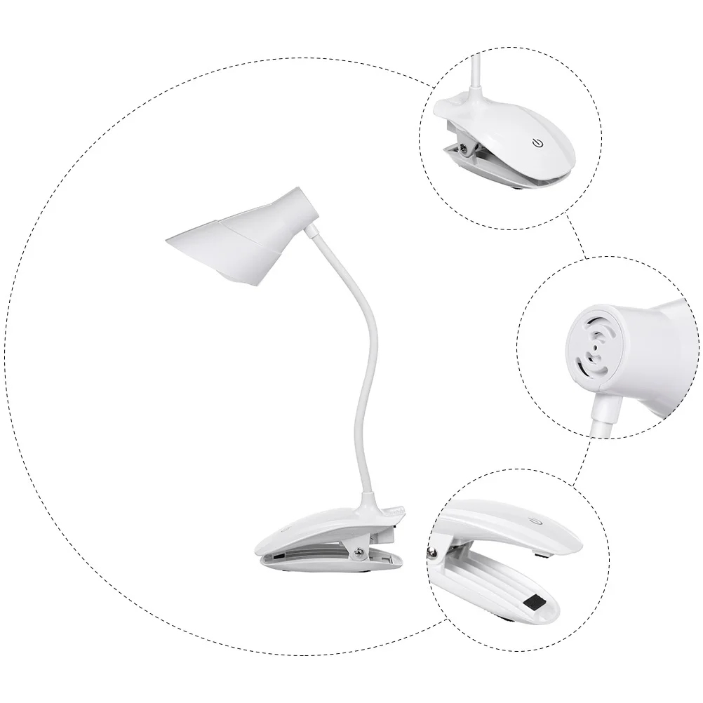 كليب على للطي العناية بالعين الجدول مصباح شاشة تعمل باللمس قابل للتعديل LED القراءة مصباح المحمولة سطح المكتب مكتب ضوء USB كليب على مكتب الخفيفة
