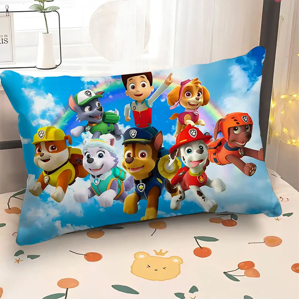 Kawaii PAW Patrol Family Car Pillowcases Soft Bedding Anime Kids Adults Children Boys Girls Double Sided Pillow Cotton Toys Gift