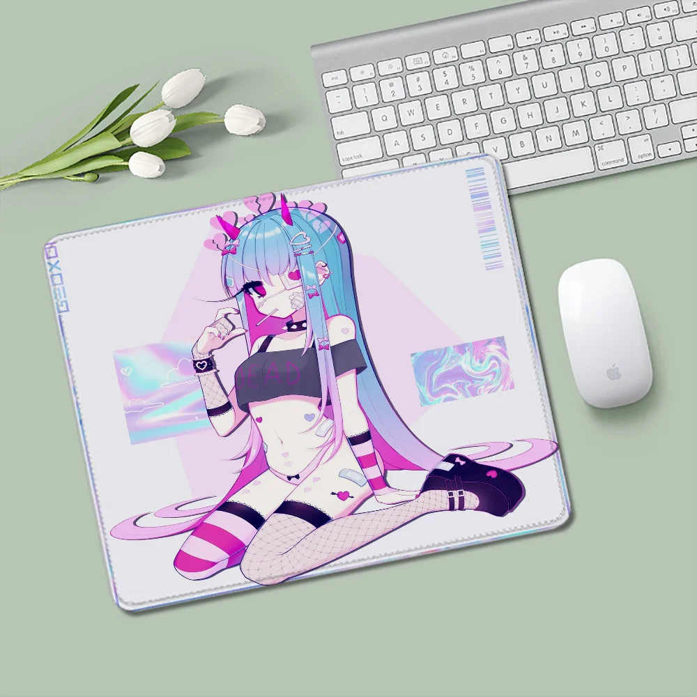 Small Anime Mouse Pad for Computer Mouse Geoxor Moneko Mousepad Gaming Accessories Cute Desk Accessories Office Offices Mat Mats