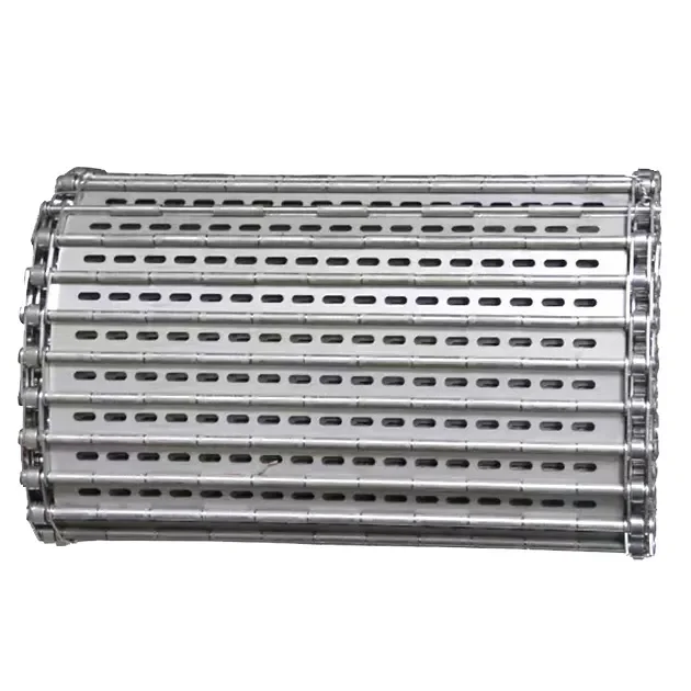 High Quality Stainless Steel 304 Chain Plate Conveyor Belt Punching Chain for Assembly Line Transportation