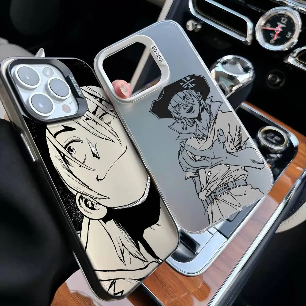 

Dr.stone-e R-Ryusui Nanami Phone Case For iPhone 17,16,15,14,13,12,11,Mini,Pro,E,MAX White Candy Matte Cover