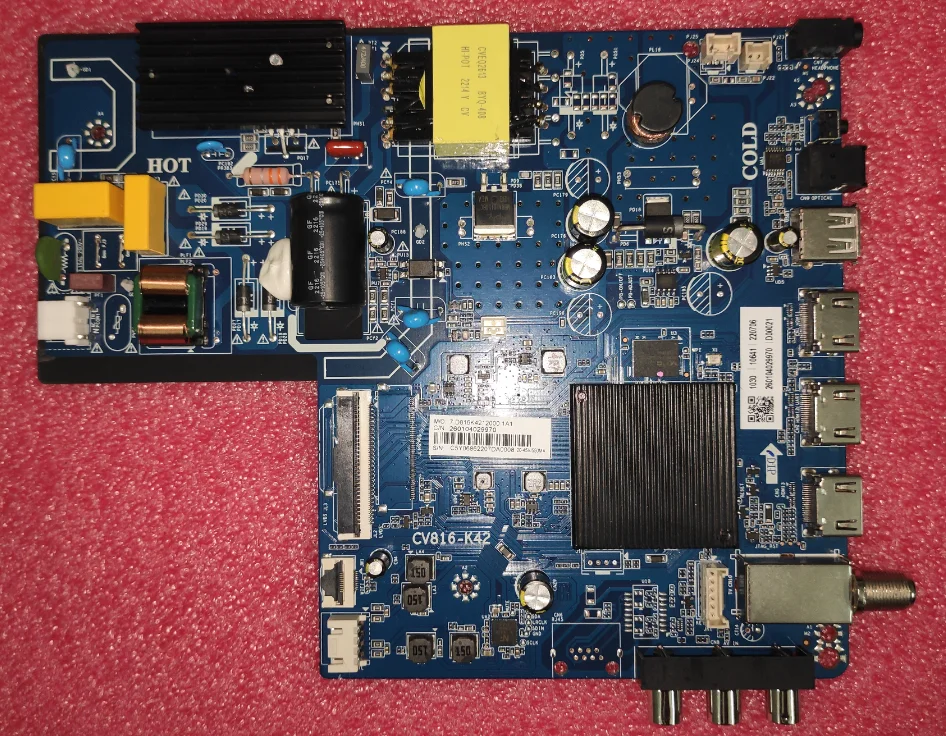 Free shipping ! cv816-k42   Network TV motherboard   260104029970    20--45V  550ma