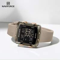 New Style NAVIFORCE Quartz Watches for Woman Fashion Women's Day and Date Display Watches Quartz Waterproof Silicone Wristwatch