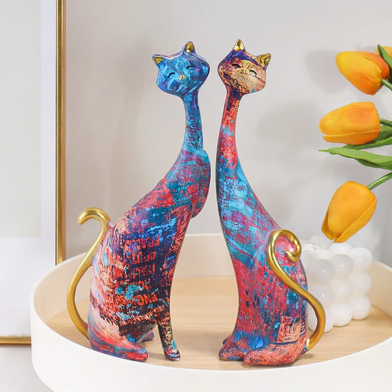 

Set of 2 Realistic Resin Owl Figurines Home Decor Cartoon Owl Sculptures Exquisite Craft Ornaments for Living Room Decoration