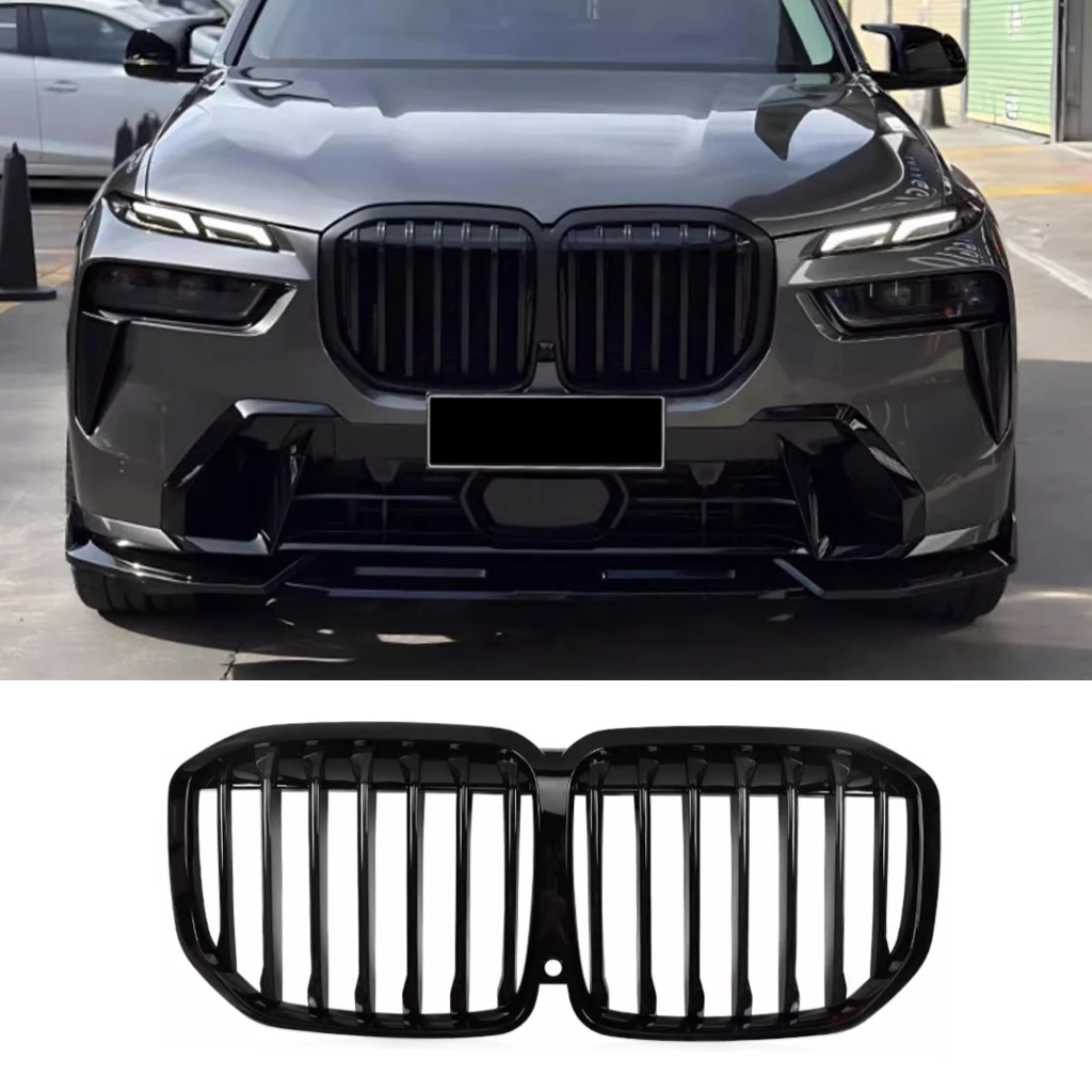 

Front Kidney Grilles for BMW X7 G07 LCI 2023 2024 Car Replacement Racing Grille ABS Gloss Black