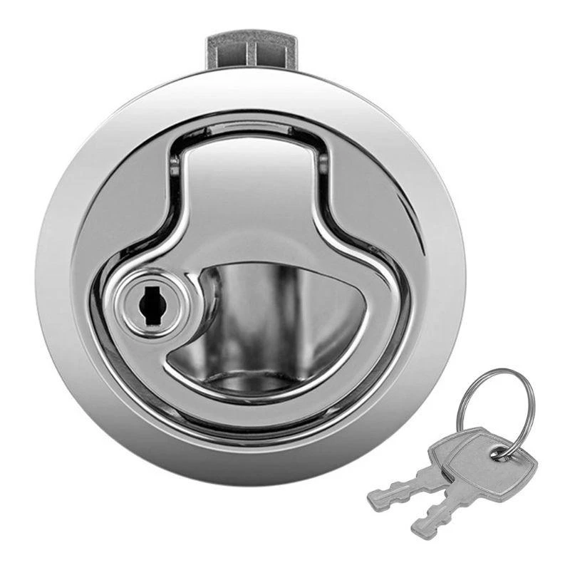 Stainless Steel Pull for Hatch for Latch Cabinet Drawer Metal Doorknob Car RV Boat Toilet Door Hardware Handle D7YA