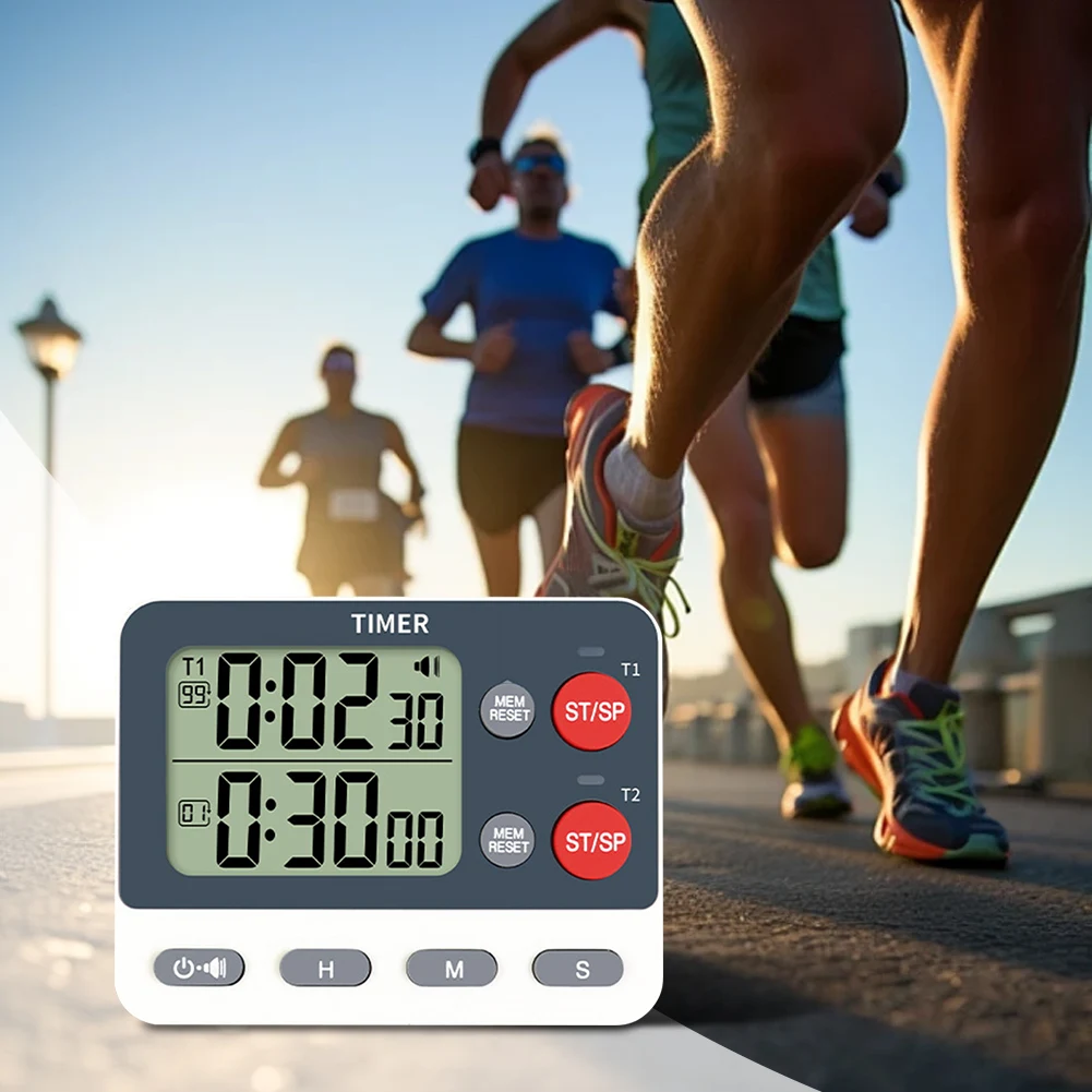 Temporizador de cocina multifuncional con alarma fuerte y cuenta regresiva visual para hornear, cocinar y gestión del tiempo en la cocina