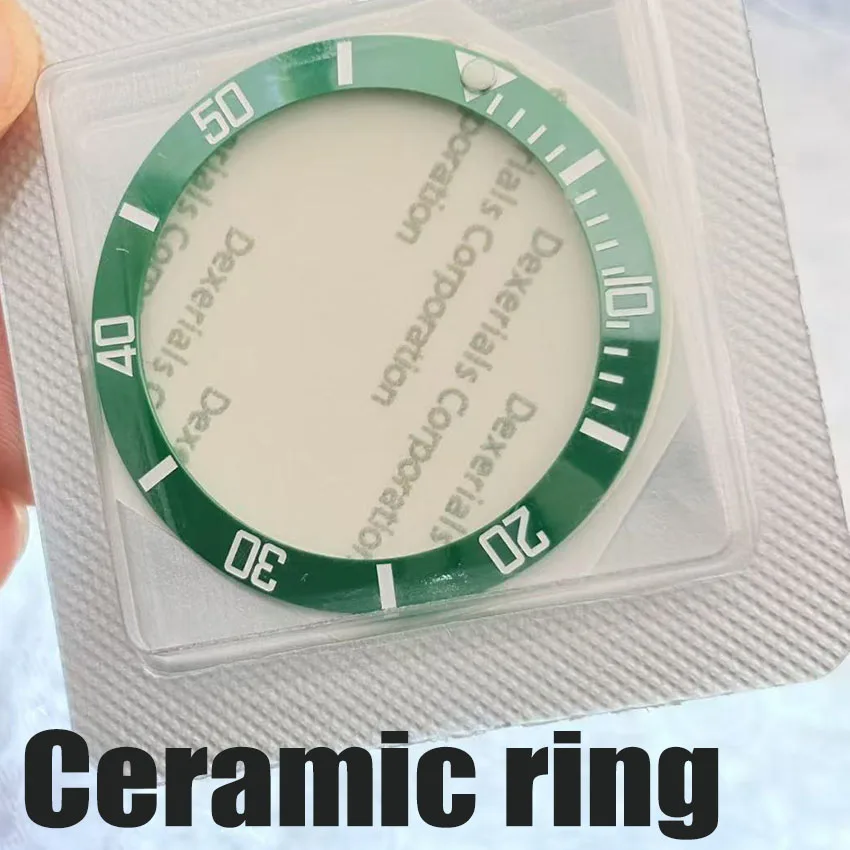 Watch Accessories Ceramic Scale Bevel Ring Suitable for R L X Nigger Outer Ring Digital Bezel Ceramic Ring Outer Diameter: 38mm