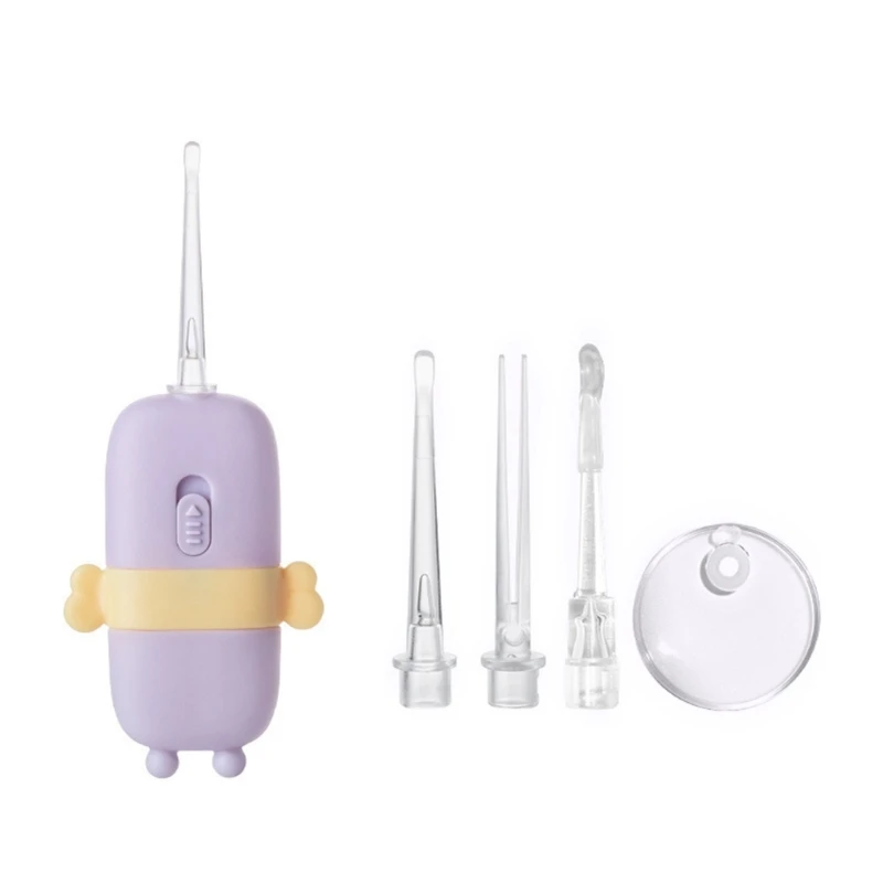 Illuminated Ear Pick for Baby, Gentle Ear Care Tool Powered By Button Battery Earwax Removal Tool for Sensitive Ears