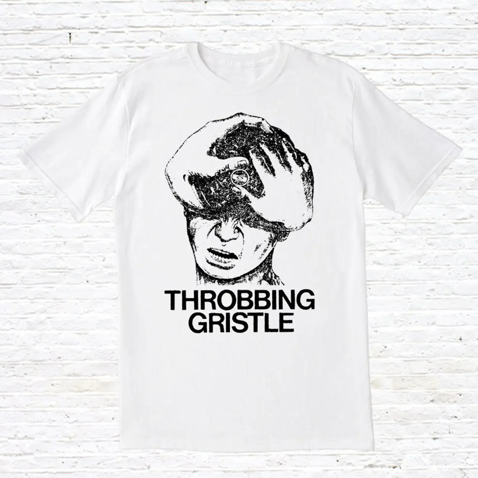 Throbbing Gristle T Shirt vintage Washed Stylish Top For Everyday Wear Unisex Casual fashion Versatile homme streetwear