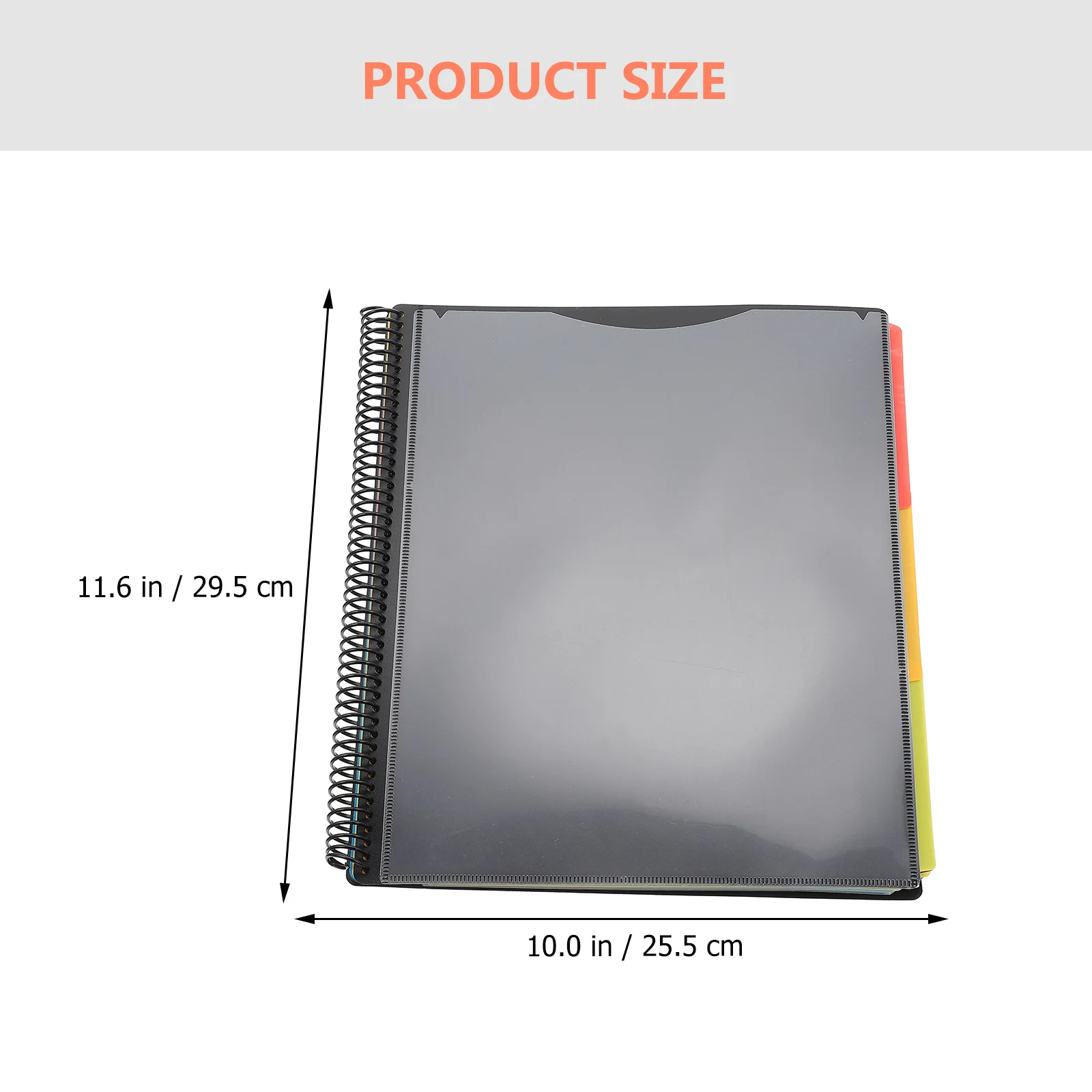 

Coil Document File Organizer Pp Plastic Paper Container Multi-Functional Pocket Folder Storage Holder Test Papers Organizer