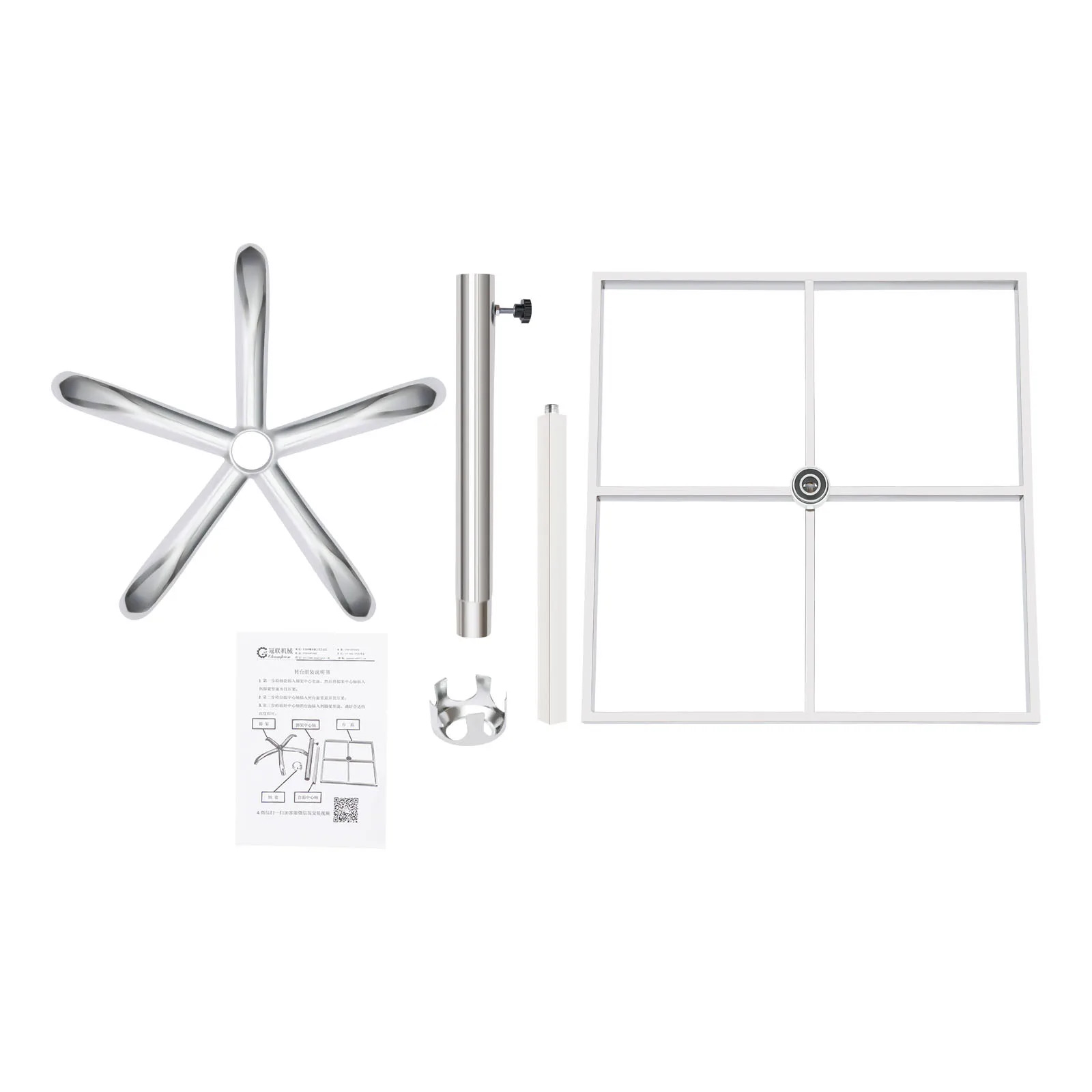 360° Rotation Spraying Rotating Platform Stand Painting Holder Stainless Steel