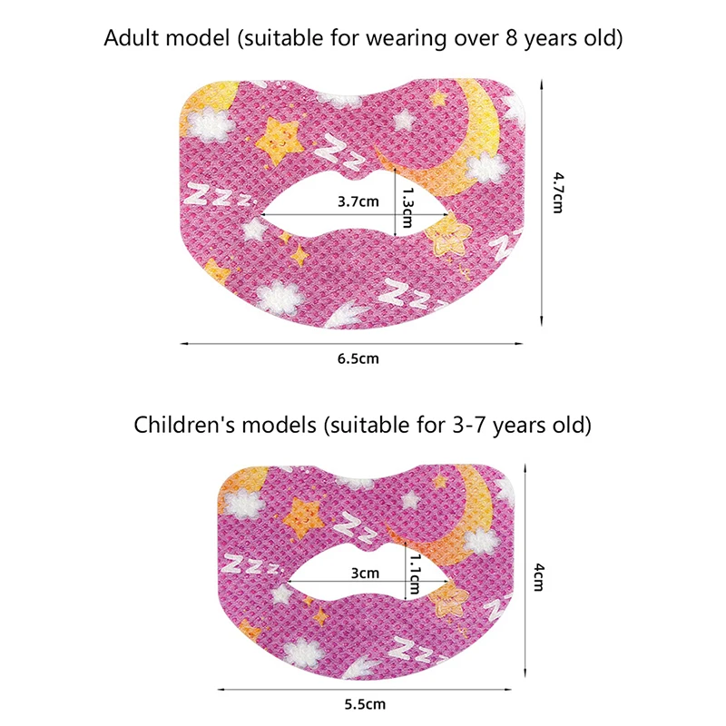 สติกเกอร์ป้องกันการกรน30ชิ้น/กล่องสำหรับผู้ใหญ่กลางคืนสำหรับเด็กๆนอนหลับลิปจมูกหายใจปรับปรุงการแก้ไขปากสติ๊กเกอร์เทป