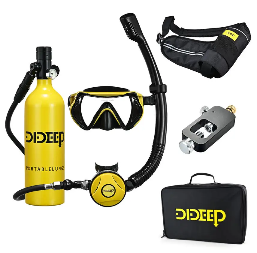 

Diving Oxygen Cylinder Underwater Breathing Tube Apparatus for Portable Deep Snorkeling Equipment Air Tank Submersible Gear