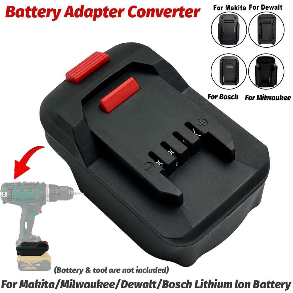 Convertisseur adaptateur de batterie pour batterie au Lithium Bosch/Makita/Milwaukee/Dewalt 18V pour outil électrique Li-Ion Lidl Parkside X20V