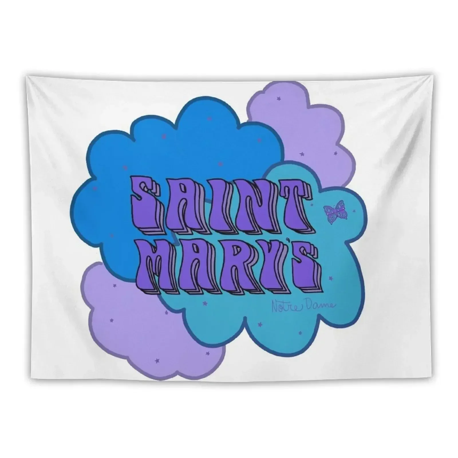 Saint marys cloud Tapestry Wall Deco Room Decor Room Decor Aesthetic Decorative Wall Mural Tapestry