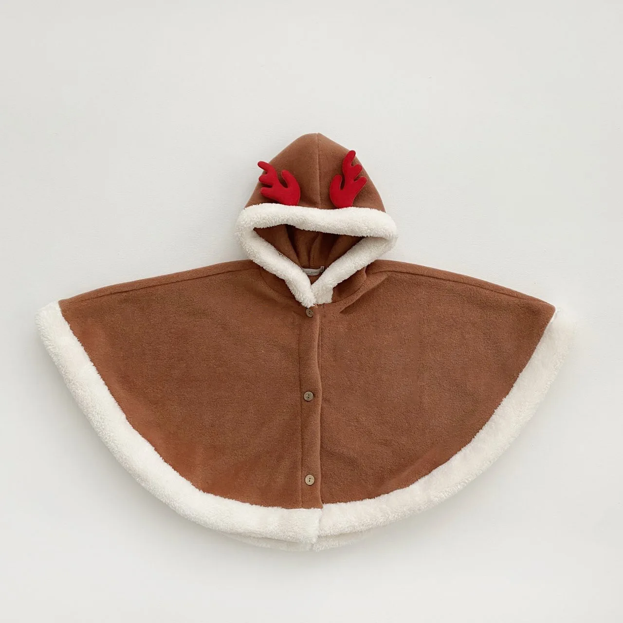 Boy Christmas Fairy  Winter Christmas Santa Claus Cosplay Red Cloak Brown Deer  Costume baby elf