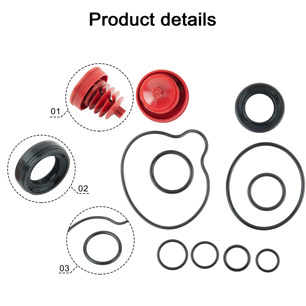 Accessories Steering Pump Seal 10Pcs/set 91370-SV4-000 Car Parts Power Steering Pump Seal Kit High Quality Practical