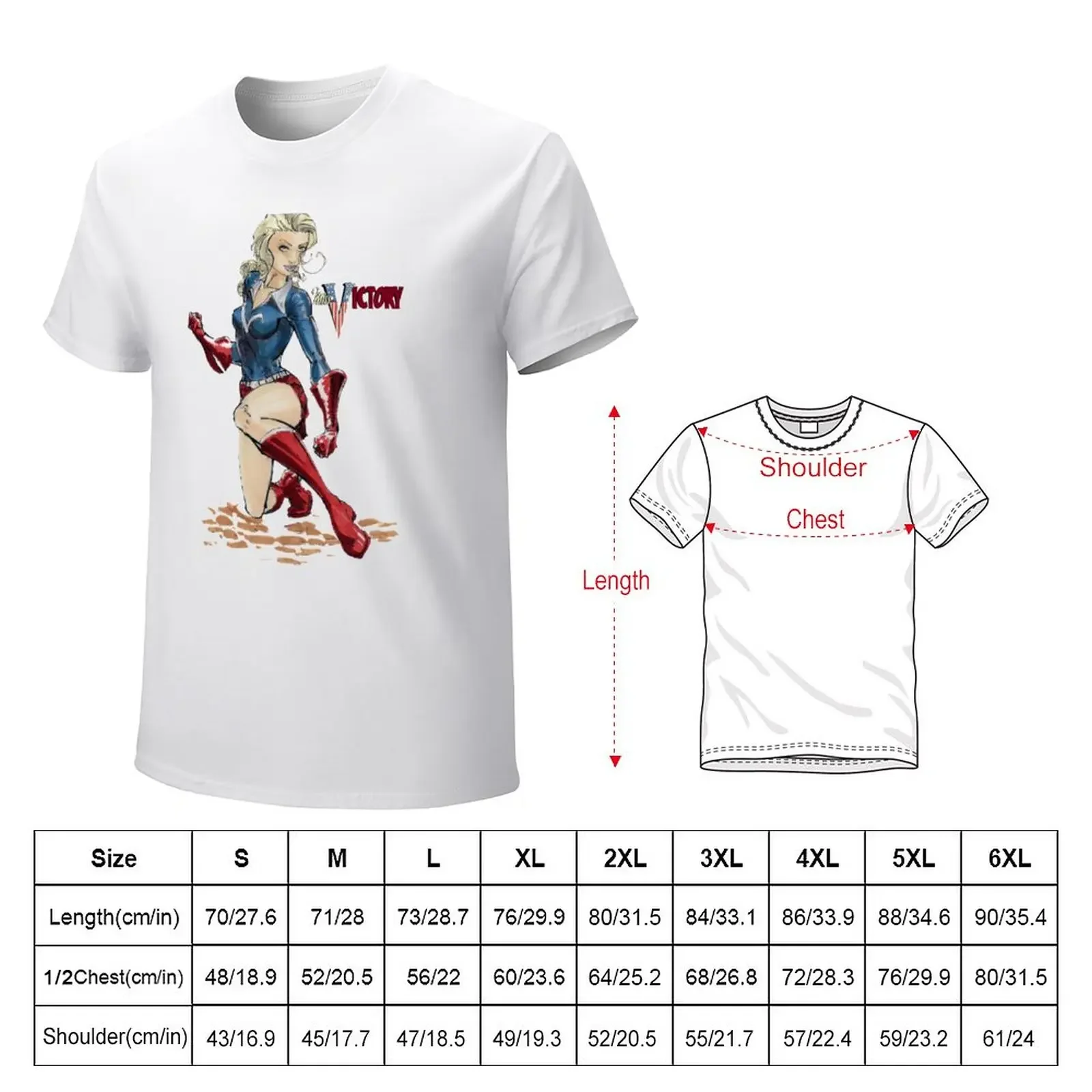 Miss Victory T-Shirt aesthetic clothes summer clothes Blouse heavyweight t shirts for men