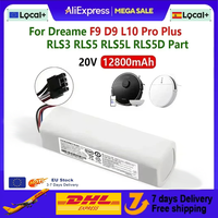 P2008-4S2P-MMBK Original for Dreame Robot Vacuum Mop Cleaner D9 F9 L10 L10 Pro 14.4V 12800mAh Li-ion Battery Pack 4INR19/66-2