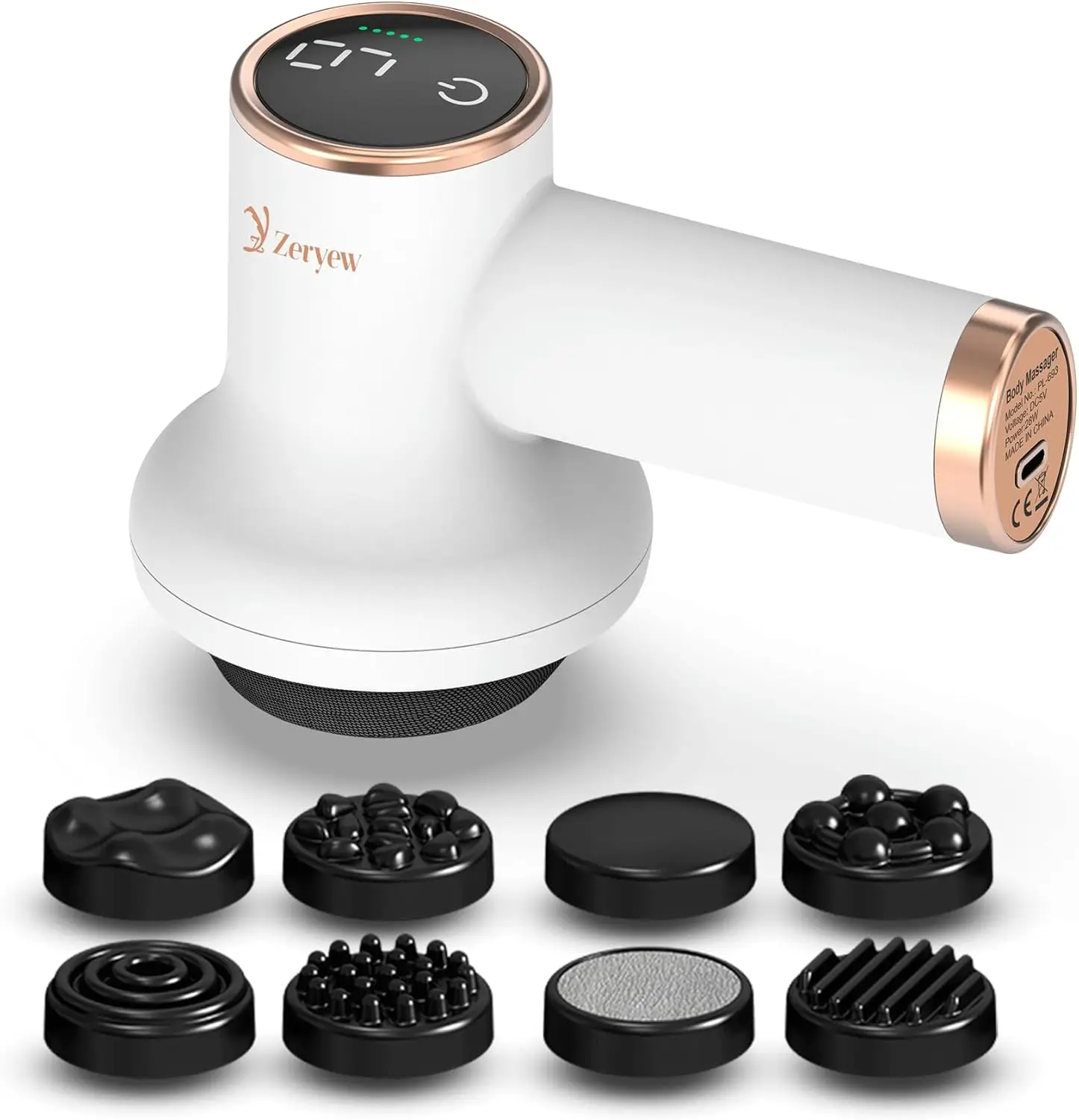 

Беспроводной ручной лимфодренажный массажер для моделирования тела, портативный и перезаряжаемый — 1,1 фунта