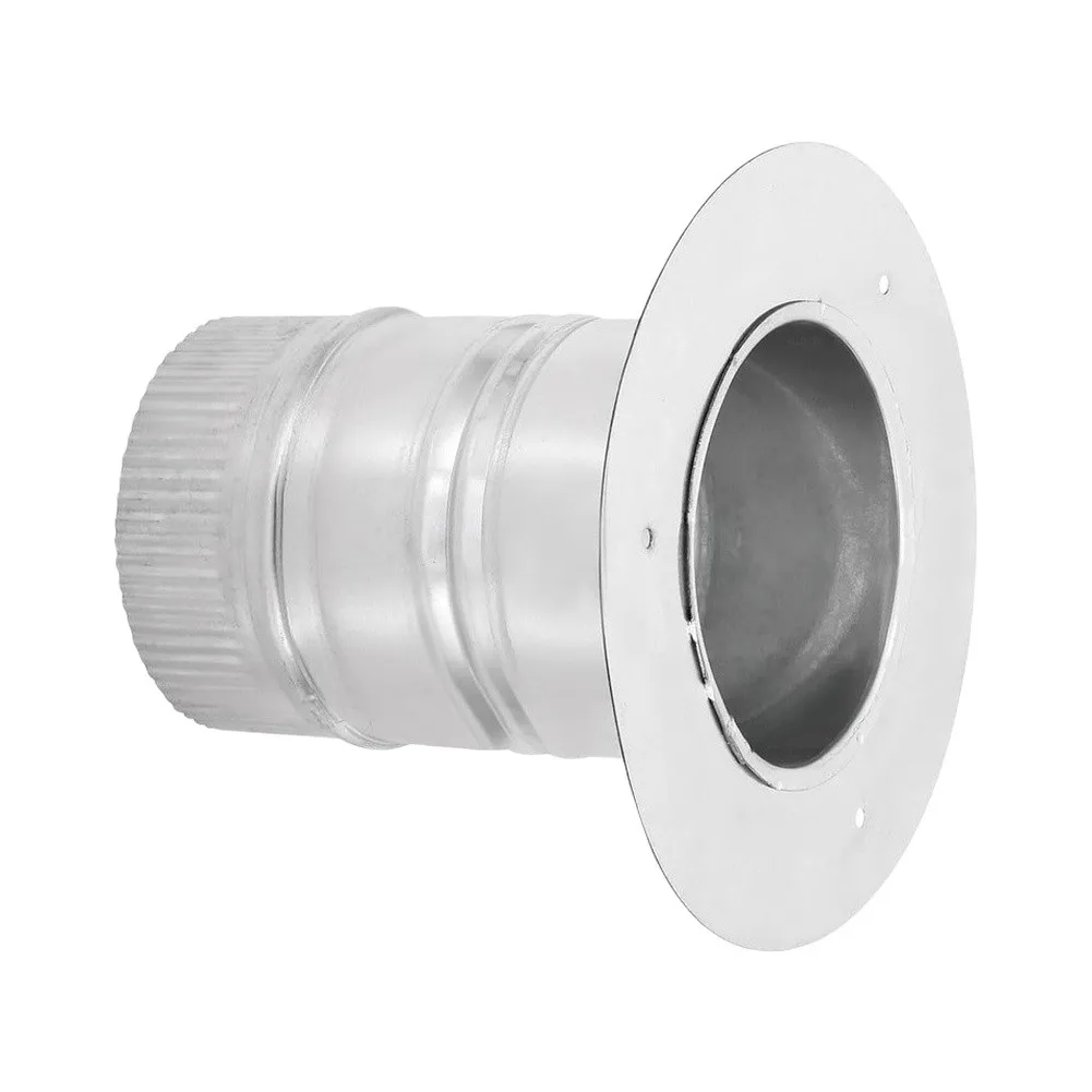Galvanized Iron Duct Connector Featuring Deep Insert Design for 4 inch 6 inch 8 inch Flexible or Duct Ventilation Systems