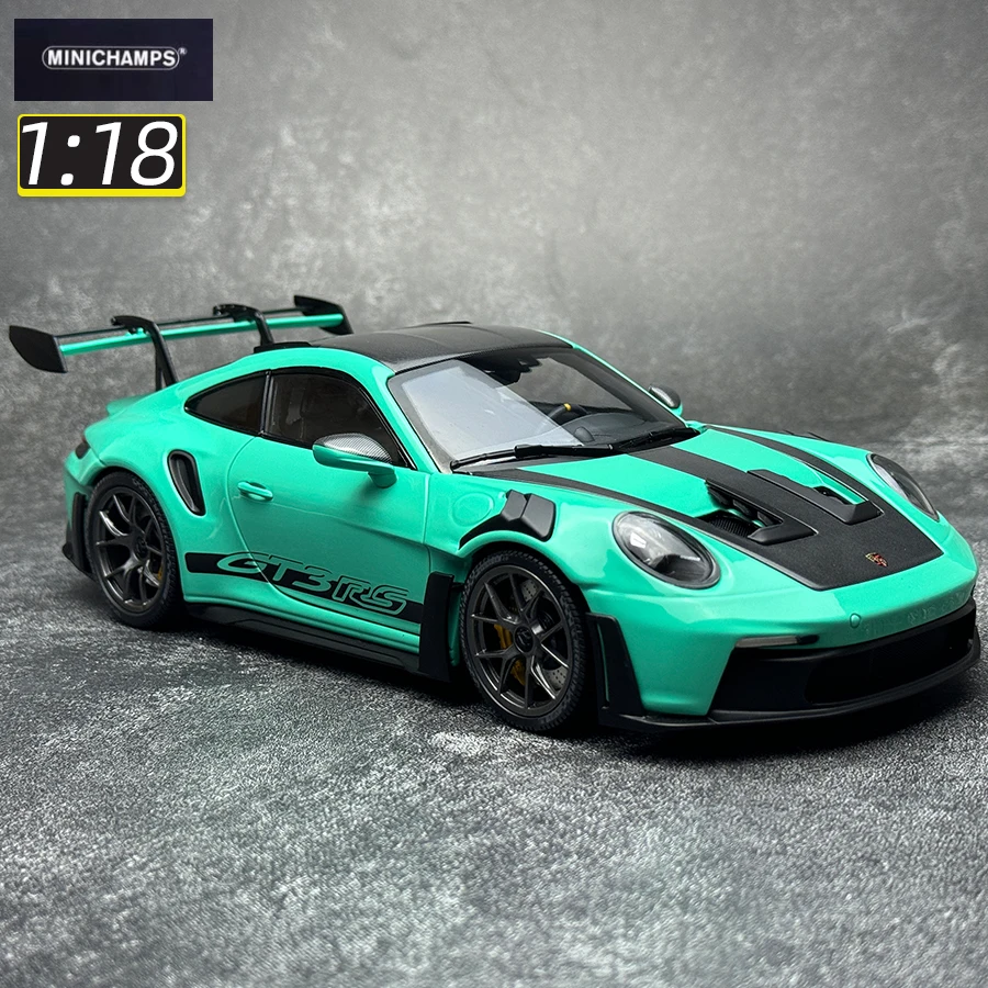 minichamps 1:18 scale New PORSCHE 911(992) GT3 RS 2024 Car model Metal model static decoration Holiday gift collection