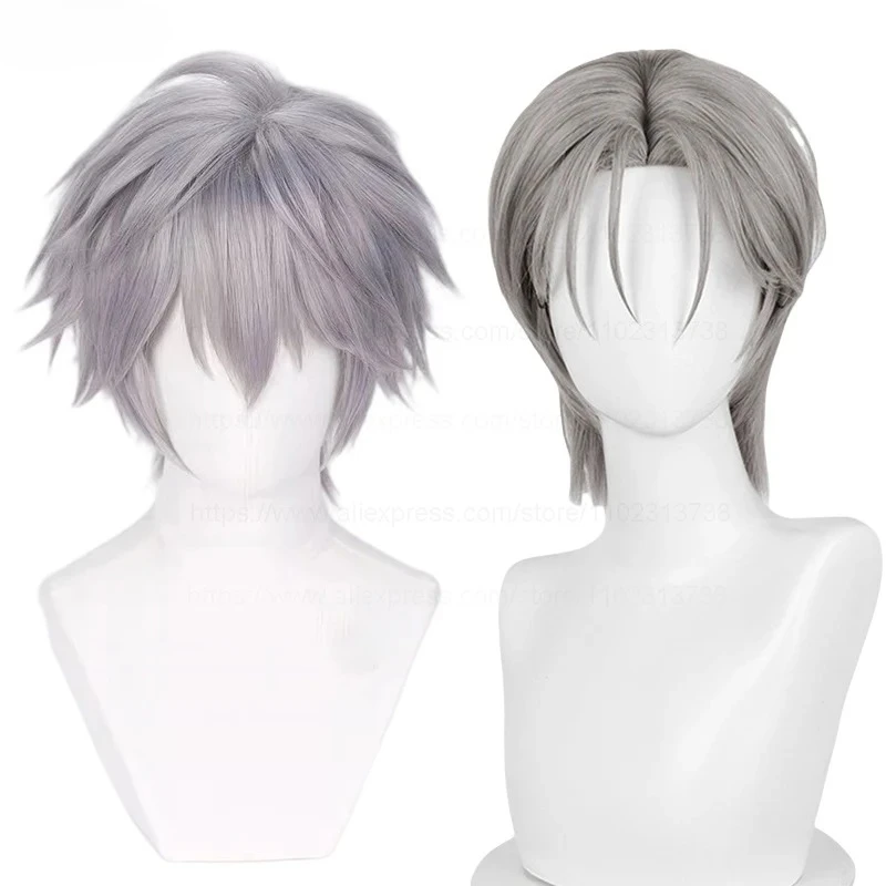 

Till Cosplay Wig Alien Stage Cosplay Silver Grey Heat Resistant Hair Stage Show Conmic-Con Christmas Synthetic Anime Wigs