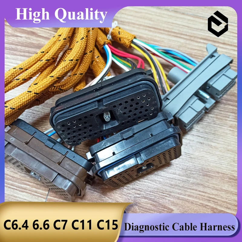 Diagnostic Harness C6.4 6.6 C7 C11 C15 C9 3126B Engine Test Harness for Caterpillar CAT for Excavator Parts