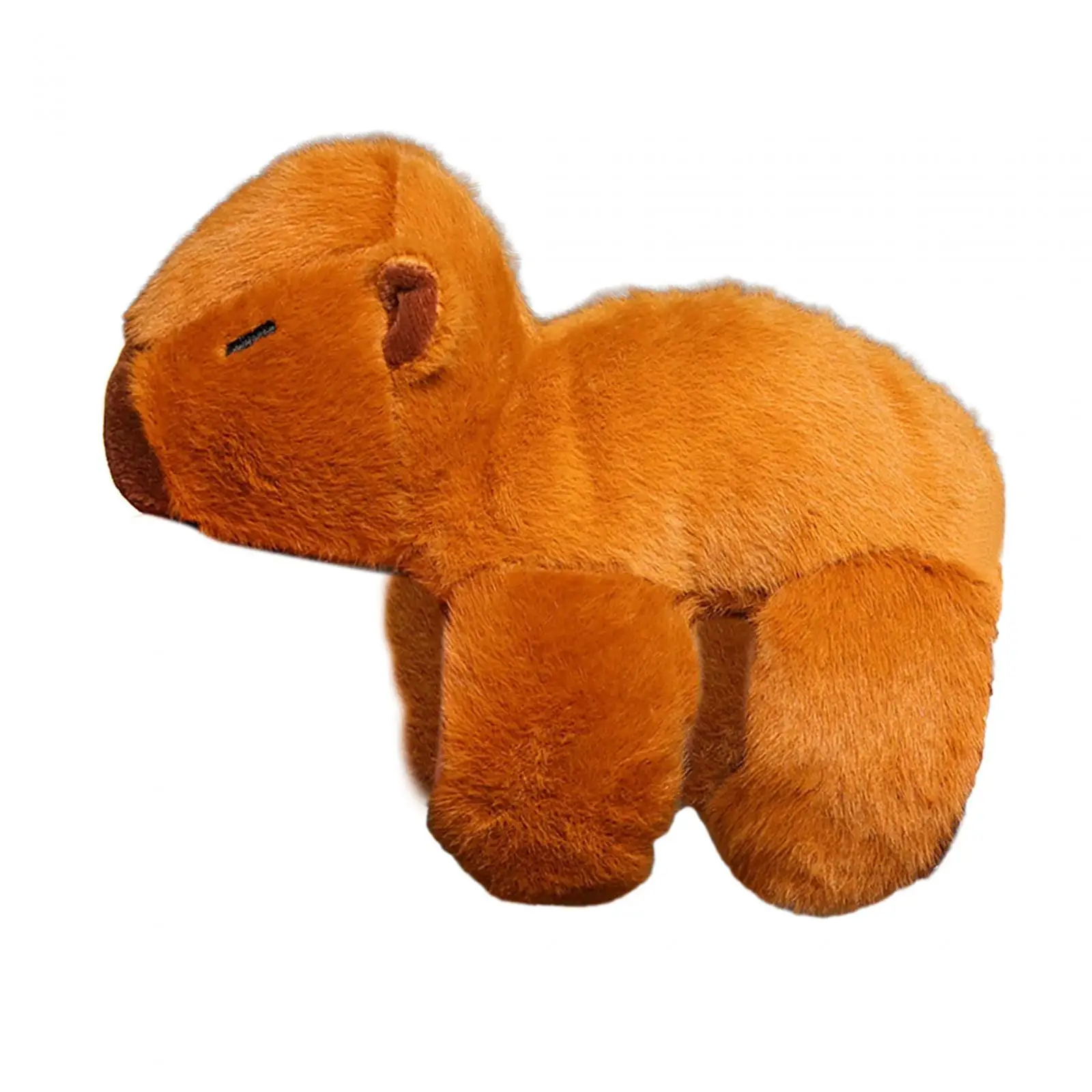 Plush Capybara Slap Bracelets Capybara Stuffed Animal Soft Decor Realistic Stuffed Figures Toys Comfortable Hug Slap Bracelet