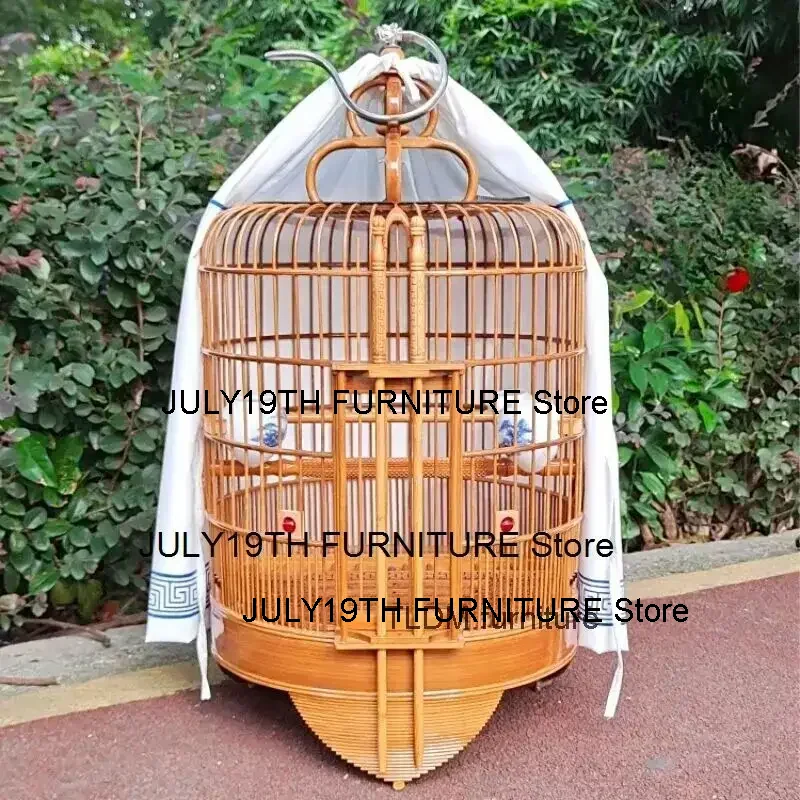 Large Window Bird Cages Feeder Products Backpack Habitat Stand Bird Cages Budgie Outdoor Gabbia Pappagallo Bird Supplies RR50BN