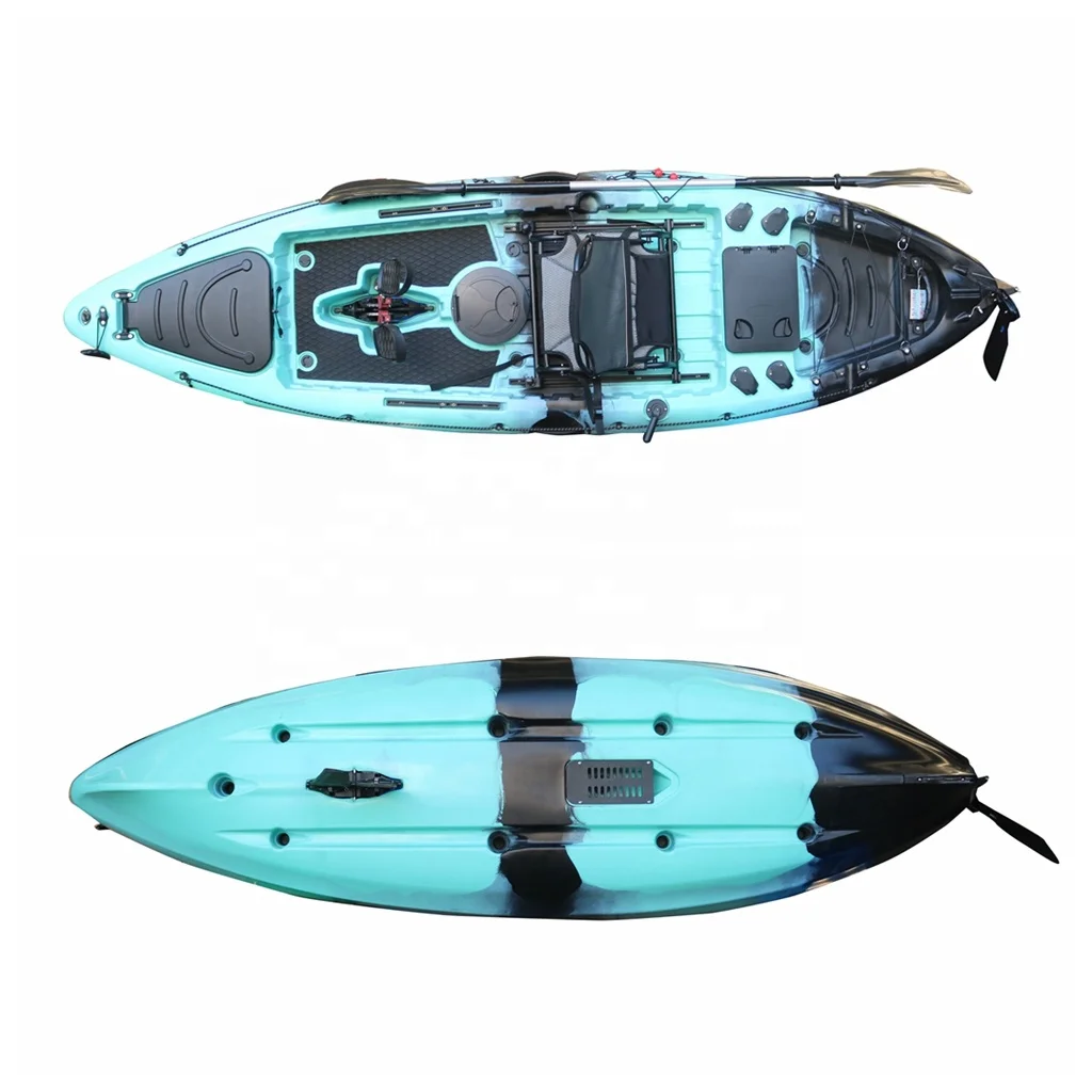 

Vicking Fishing Kayak Sit-On-Top Pedal Drive Kayak with Fins Made From LLDPE Material for Kayak Fishing