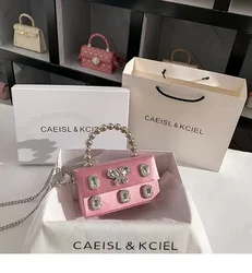 Alta qualidade cetim caixa quadrada bolsa feminina cristal brilhante strass diamante saco de noite jantar festa bolsa embreagem saco do mensageiro