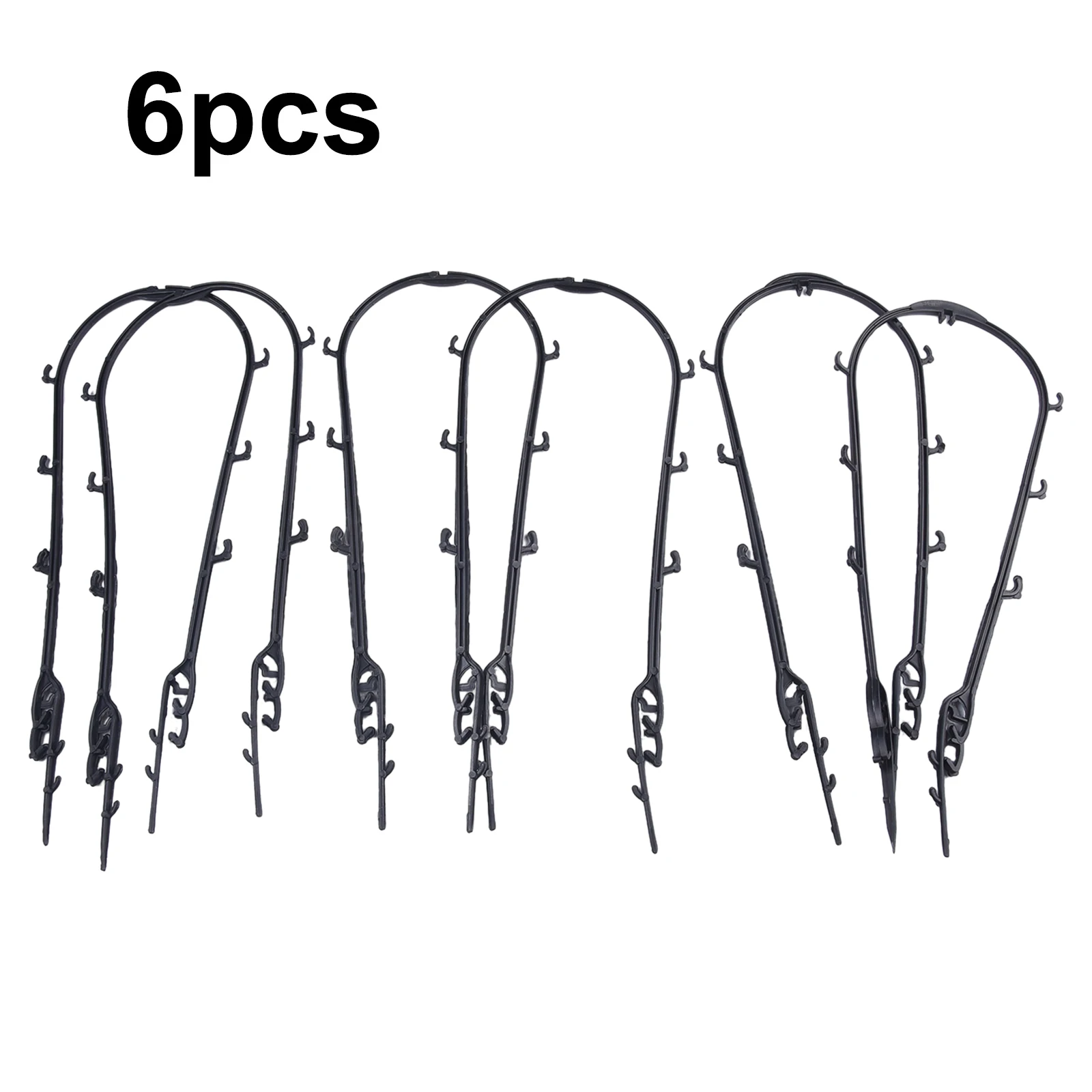 Plant Climbing Frame for Garden, treliça, tomates de plástico, simples e prático, 6pcs