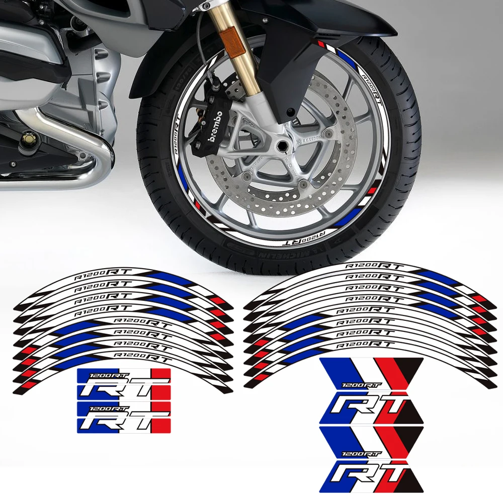 

Motorcycle Fairing Fender Trunk Luggage Cases Protector Tank Pad Grips Kit Knee Wheels Stickers Decals For BMW R1200RT R 1200 RT