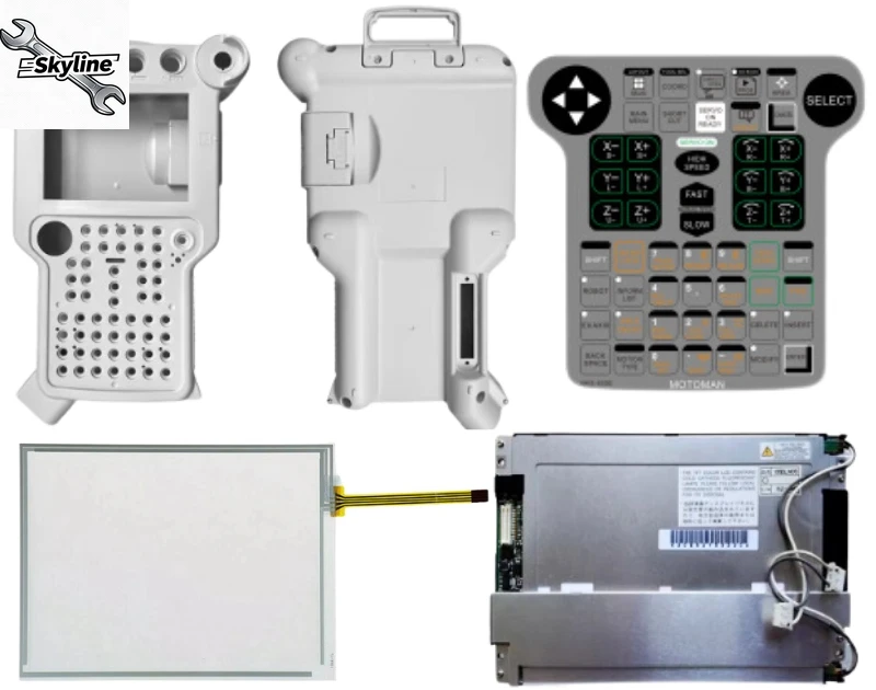 NX100 Teaching Pendant NKS-001C JZRCR-NPP01B-1Touchpad button membrane plastic casing liquid crystal display