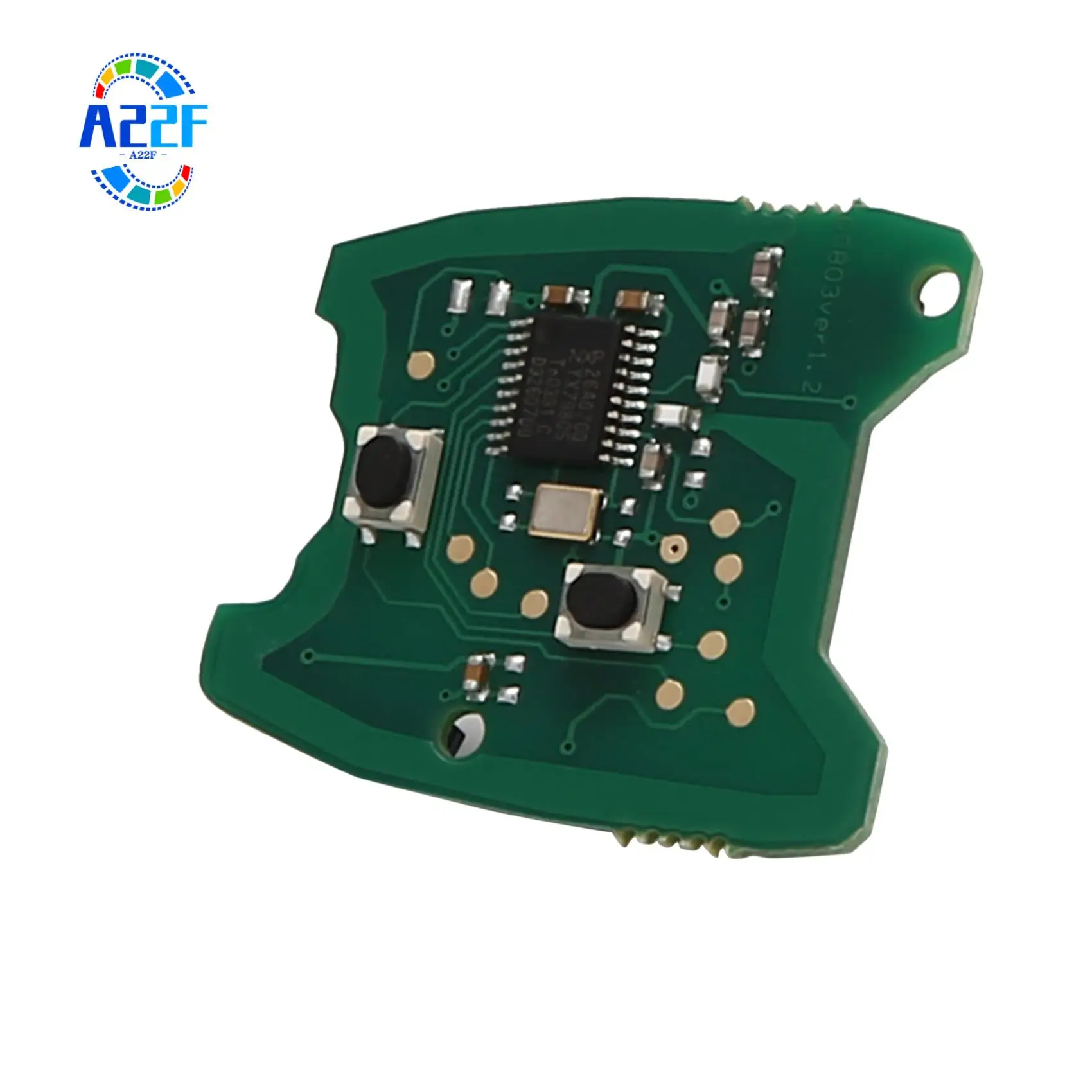 

A22F-433Mhz 2 Button Remote Key FOB Circuit Board For 307 / Citroen 2000-2017 73373067C