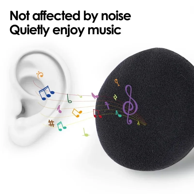 30-10Pcs Sponge Headset Replacement Memory Foam Ear Pads 35/45/50/55/60mm for Logitech PC960 Stereo Headset USB Earphone Pillow