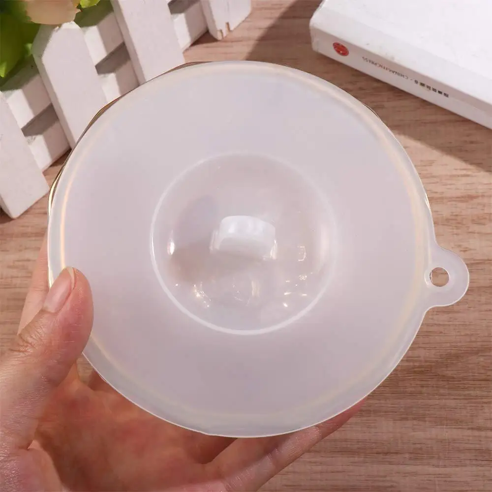 Safe Grade Silicone White Cup Cover Bowl Lid Heat-resistant Prevent Dust and Flies Universal