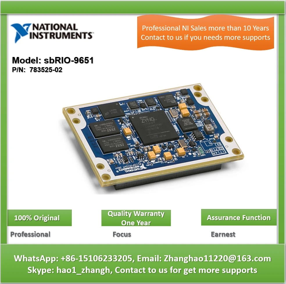 Ni SbRIO-9651 783525-02 Single-Board Rio-Systeem Op Module Single-Board Rio