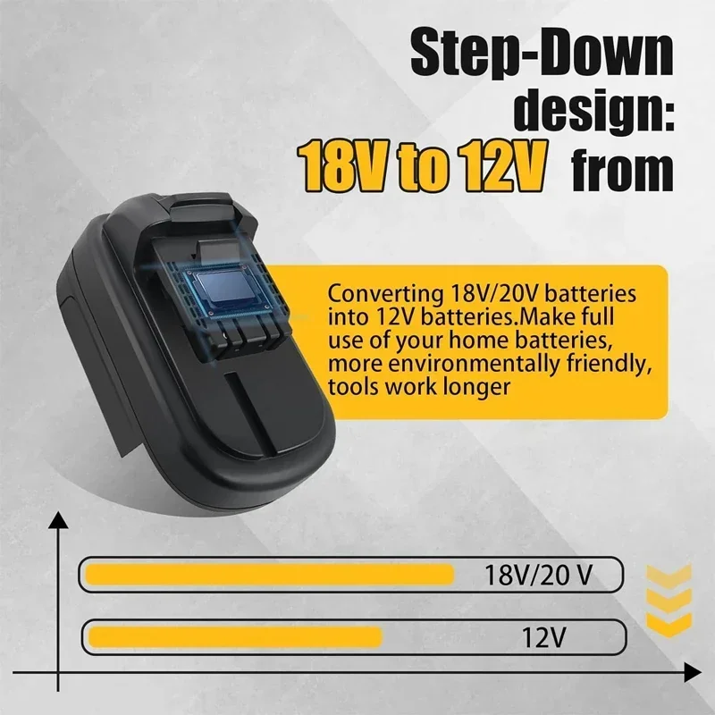 Adaptateur de batterie pour Dewalt Milwaukee, remplacement de convertisseur de batterie, 18V, 20V, Eddie ion, outil électrique 12V