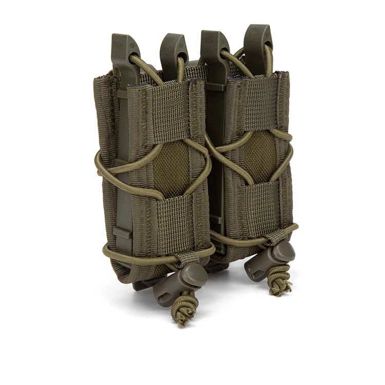 Neue 9mm Doppelmagazintasche für 9mm/.45 Pistolenmagazine, MOLLE Taktische Schnellverschluss-Magazintasche, Jagd- und Gewehrzubehör – Detail 25