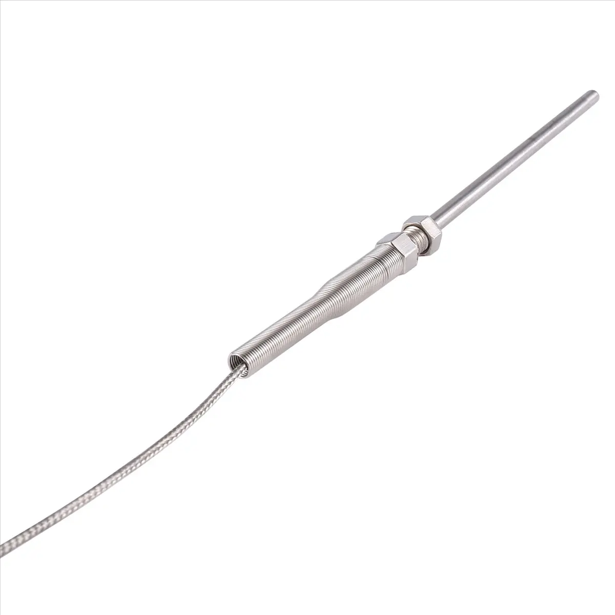 A14M Steel Temperature Probe Pt100 RTD Sensor Cable 2M 98 mm 3 Wires -50 ~ 400 Celsius