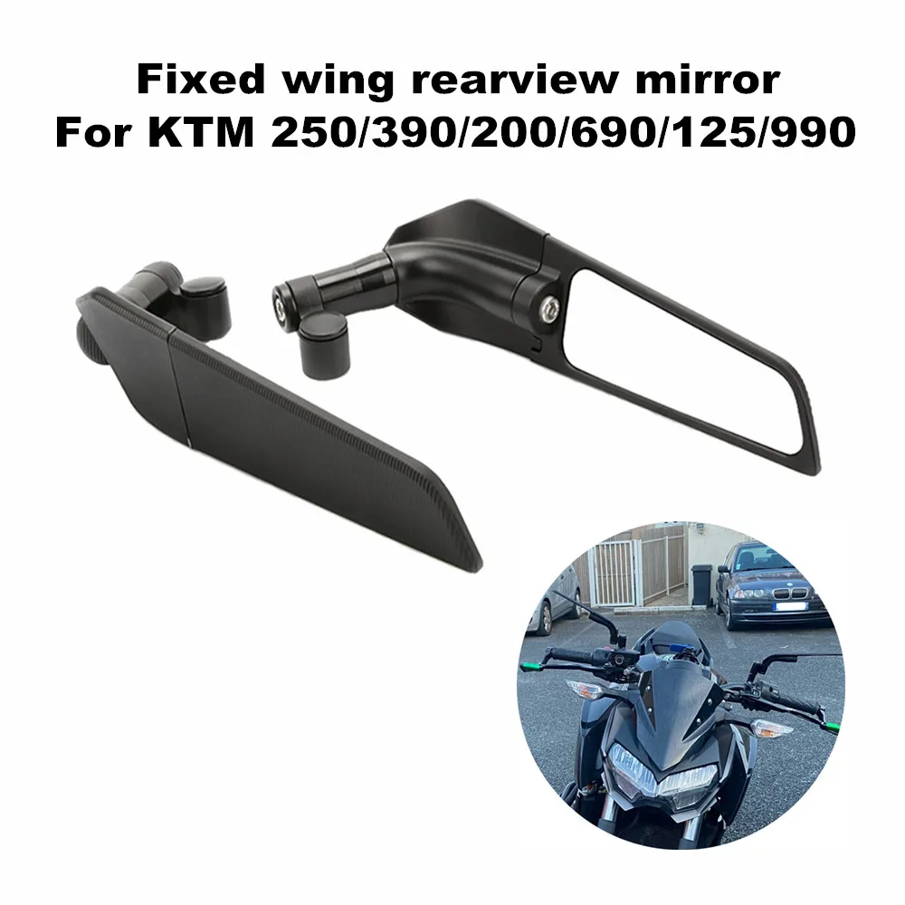 

Suitable for KTM 250 390 200 690 125 990 Duke R 790/1290 Motorcycle Universal Adjustable Rotary Rearview Mirror