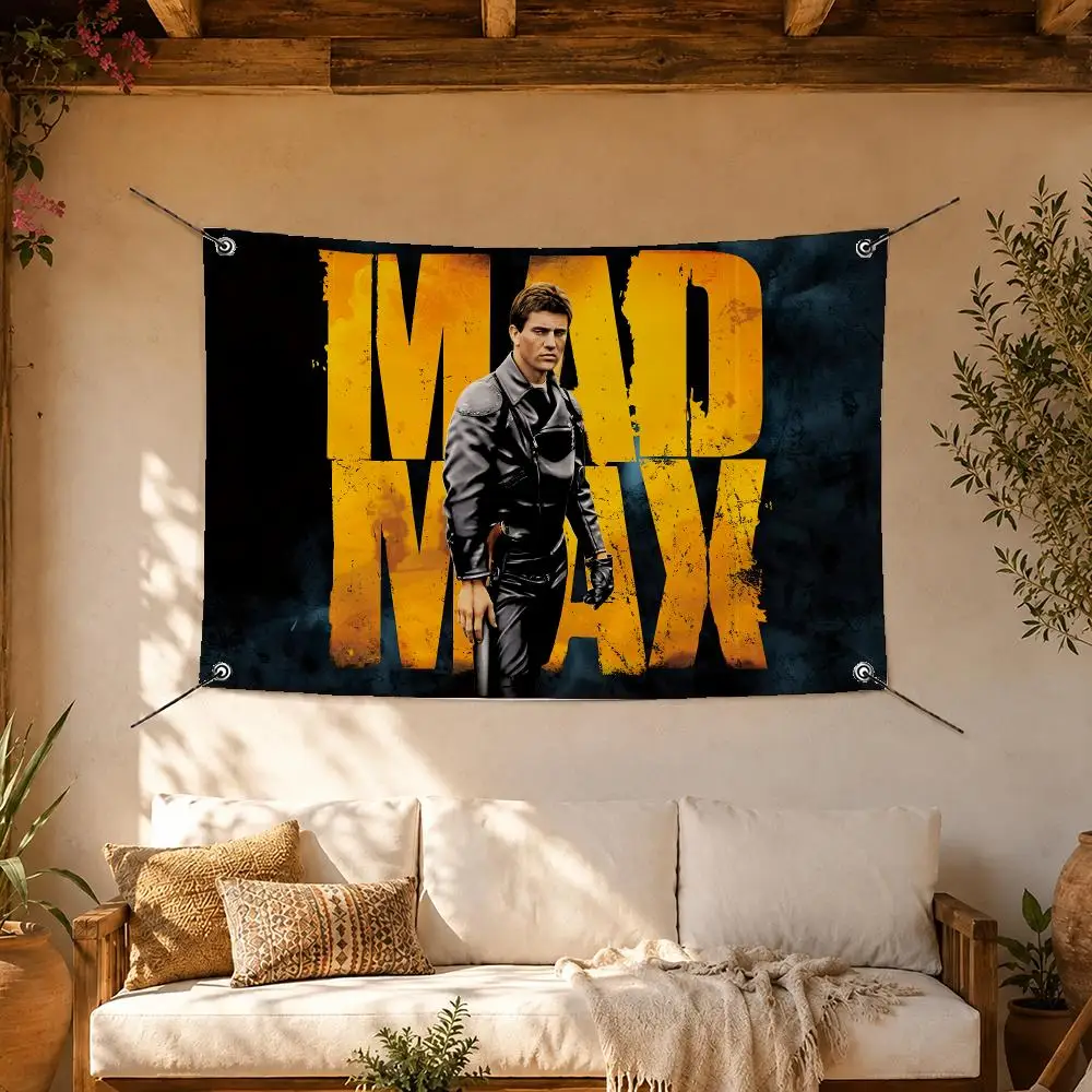 Bold Movie Mad Max Flags Room Home Decor Wall‑Hanging Art Banner, Outdoor for Bedroom Party Background Decoration