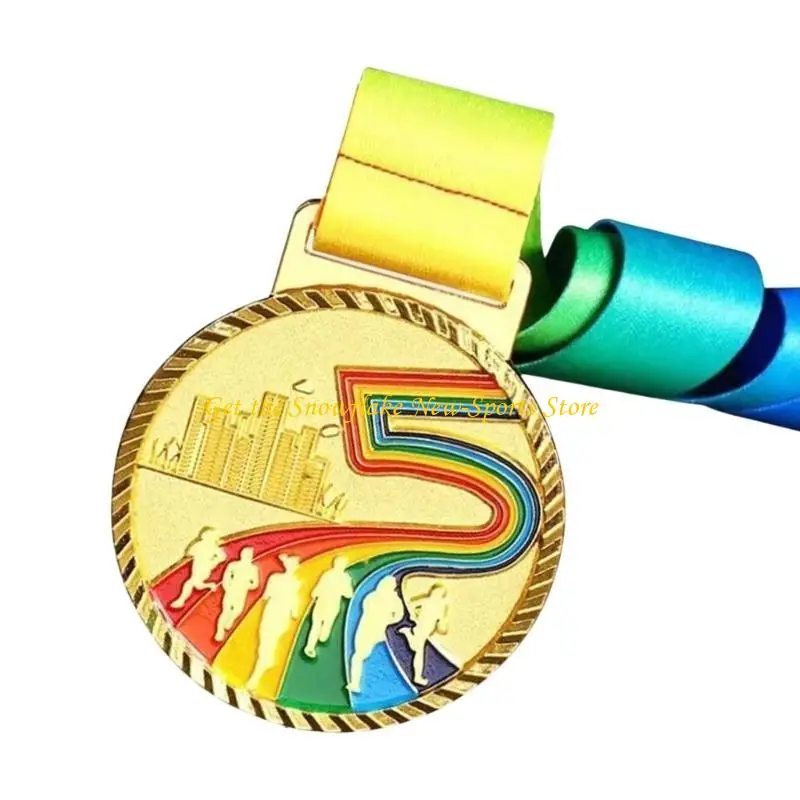 E56D Winner Medals for Children Teens Event, Classrooms, Office and Sports Metal Gold Silver Bronze Award Medals with Ribbon